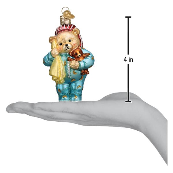 Bedtime Teddy Bear Ornament - themonogram manor 