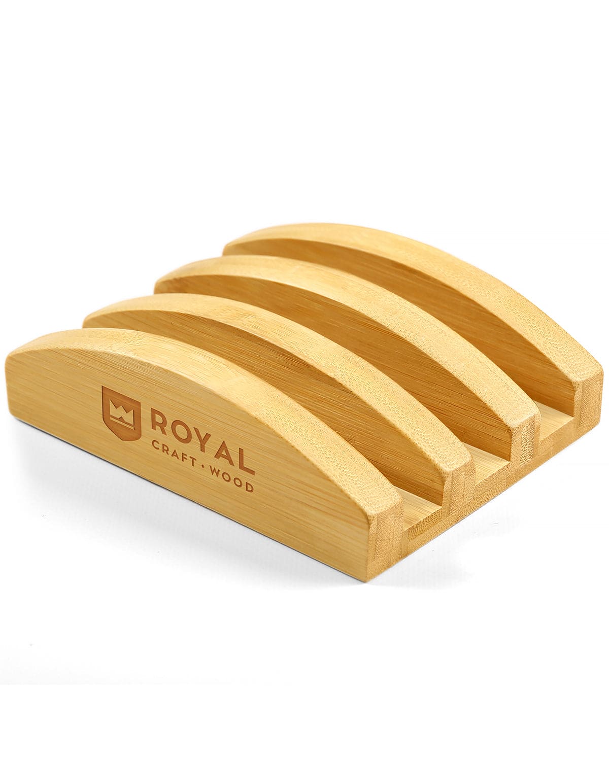 Cutting Board Stand with 3 Slots, Natural - themonogram manor 