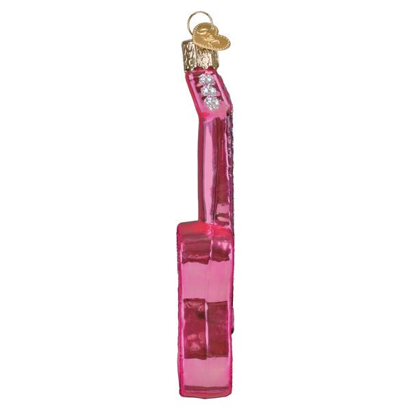 Glittered Glam Guitar Ornament - themonogram manor 