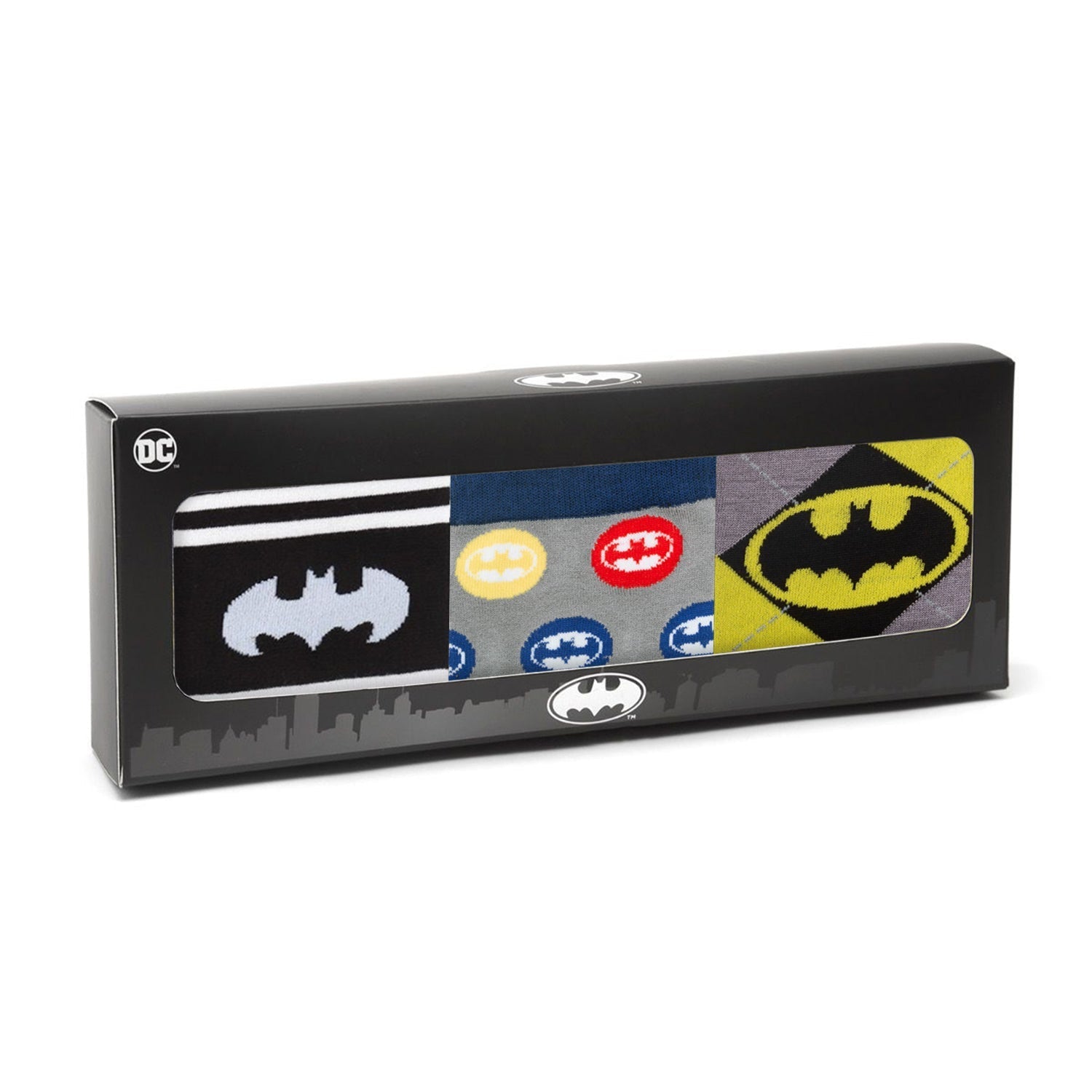 DC Batman 3 Pack Sock Gift Set - themonogram manor 