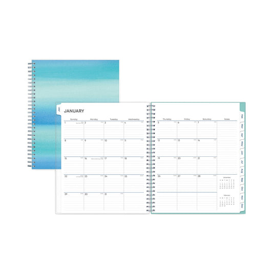 Blue Sky Chloe Frosted Monthly Planner, Chloe Artwork, 10 x 8, Blue Cover, 12 - Month (Jan to Dec): 2023 - themonogram manor 