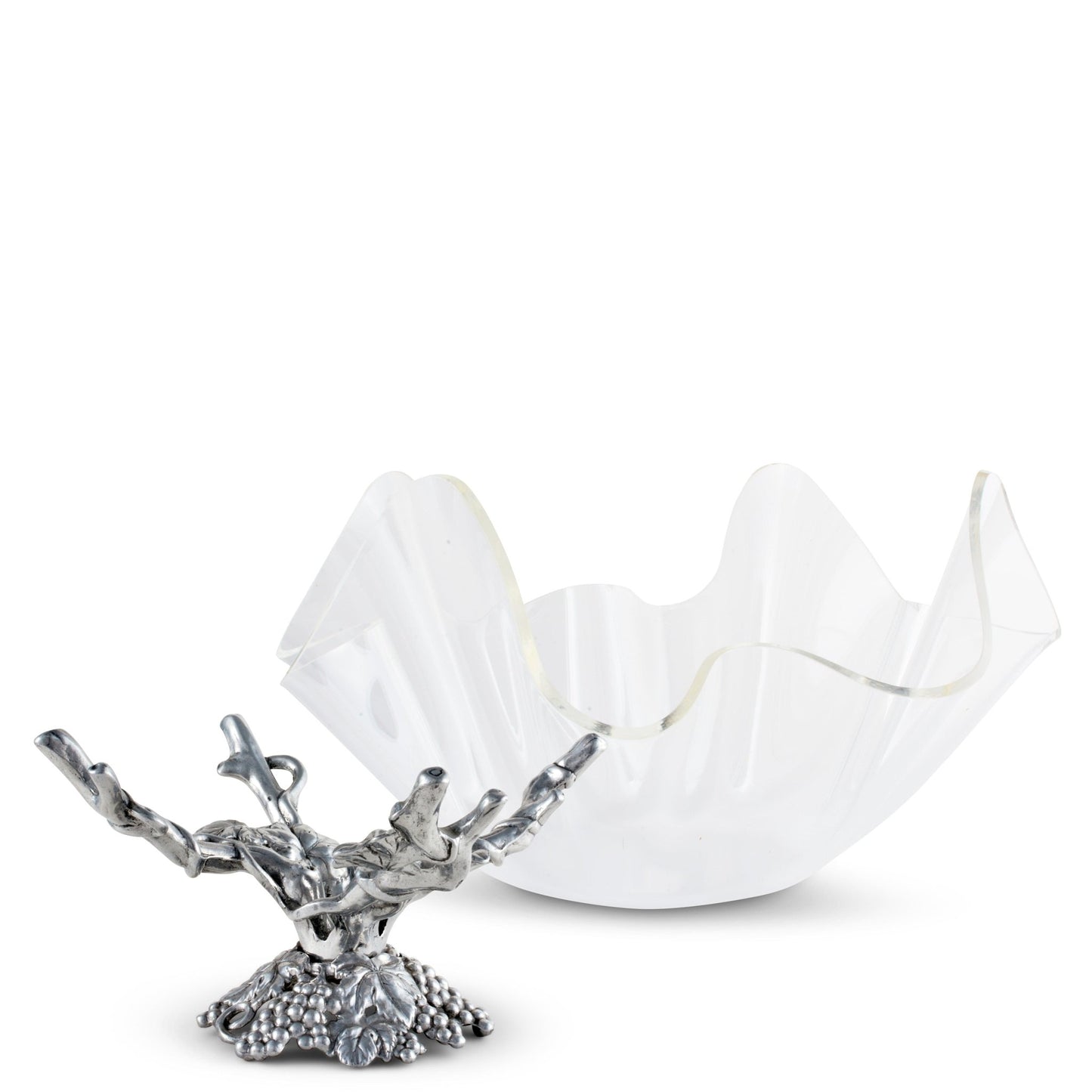 Grapevine Stand Acrylic Bowl 14 - themonogram manor 
