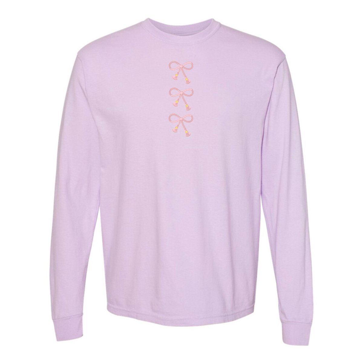 Embroidered Tasseled 'Bows' Long Sleeve - themonogram manor 