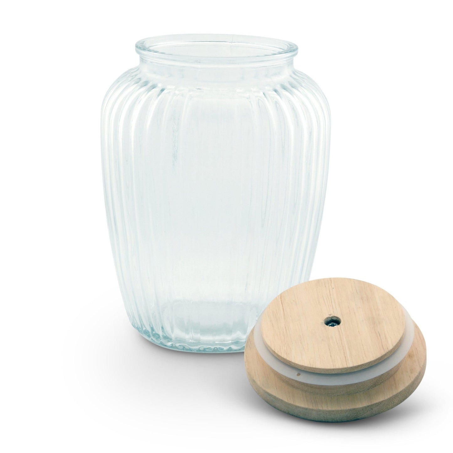 Shell Knob Glass Canisters - themonogram manor 