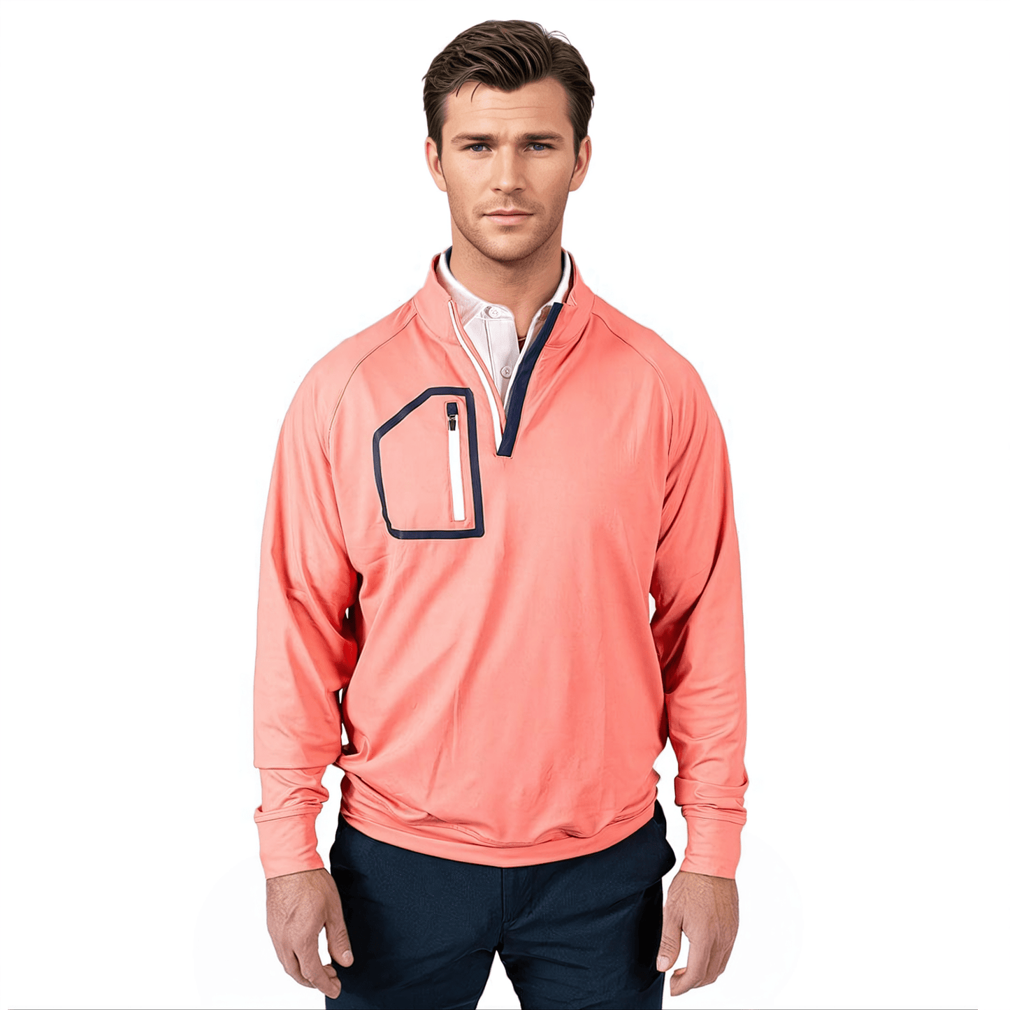 The Heater Men's Q Zip - themonogram manor 