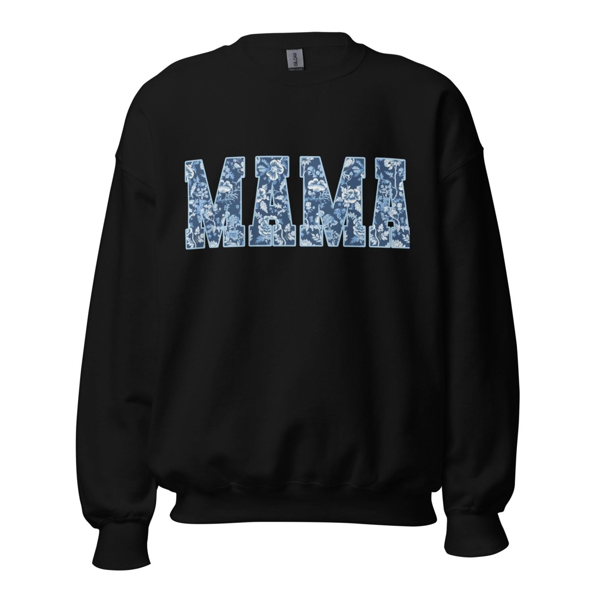 'Blue & White Chinoiserie 'Mama' Crewneck Sweatshirt - themonogram manor 