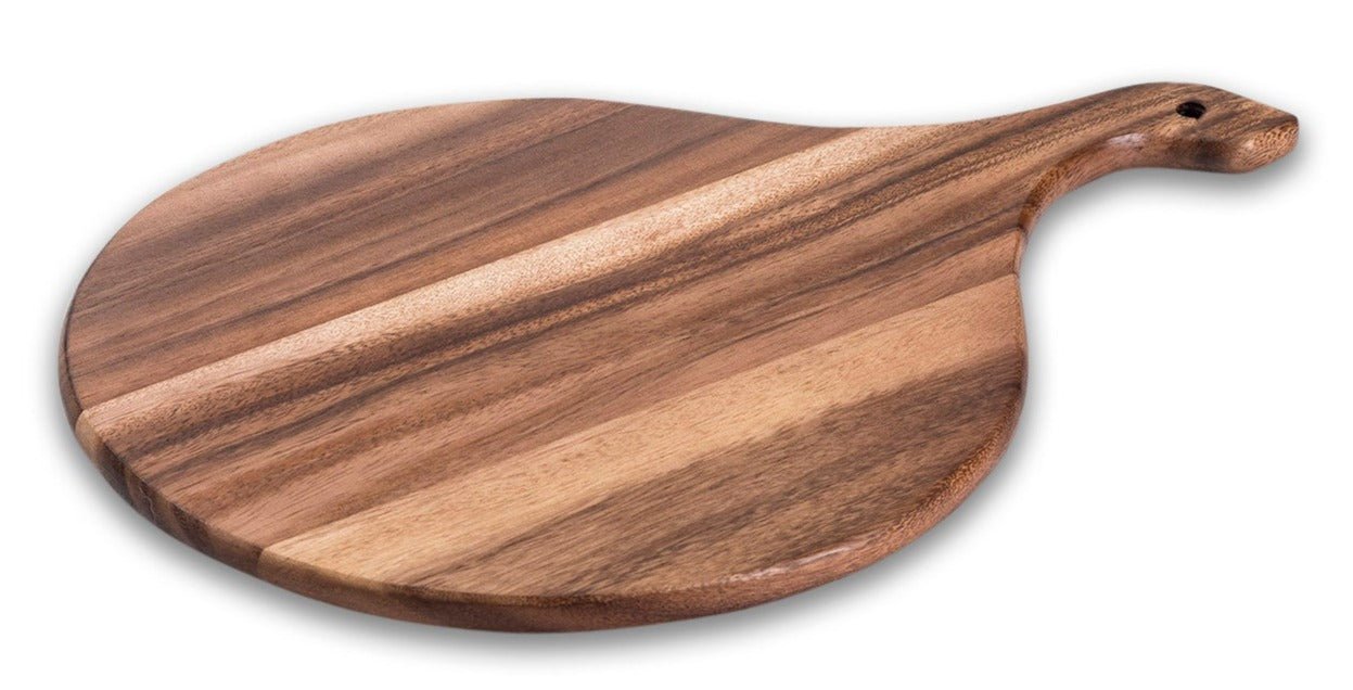Acacia Wood Cutting/ Charcuterie Board - Medium Round - themonogram manor 