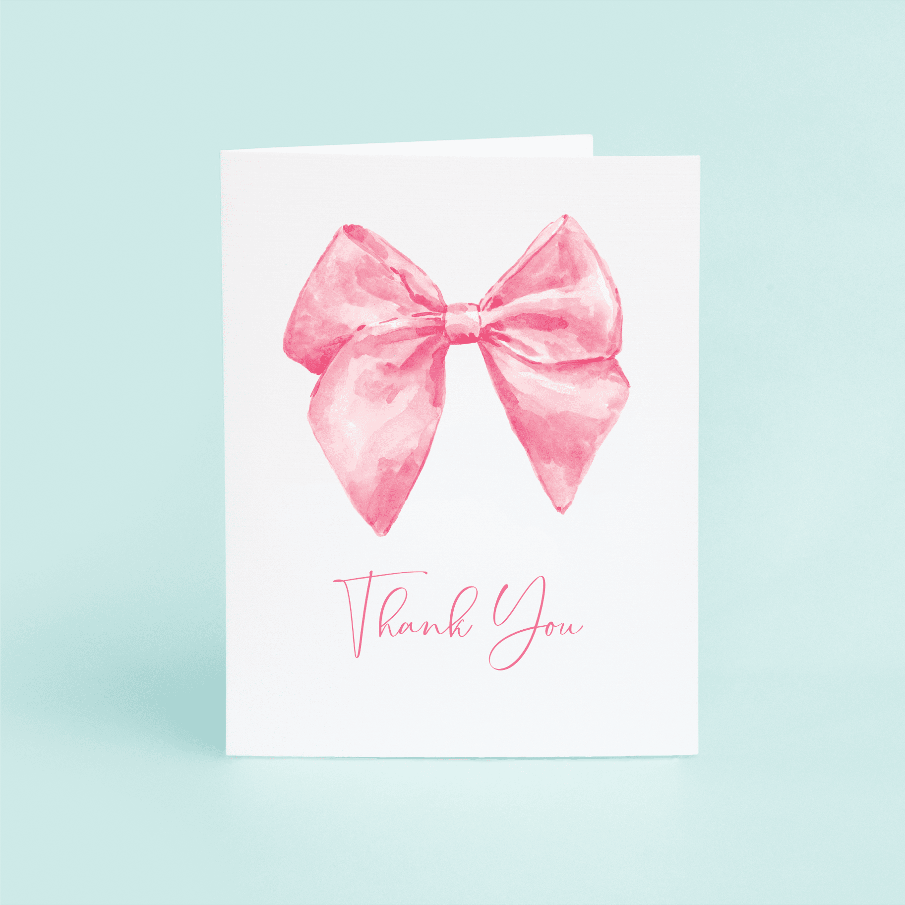 Pink Bow "Thank You" - themonogram manor 