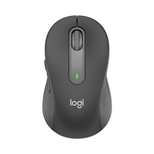 Logitech Signature M650 Wireless Mouse, Large, 2.4 GHz Frequency, 33 ft Wireless Range, Right Hand Use, Graphite - themonogram manor 