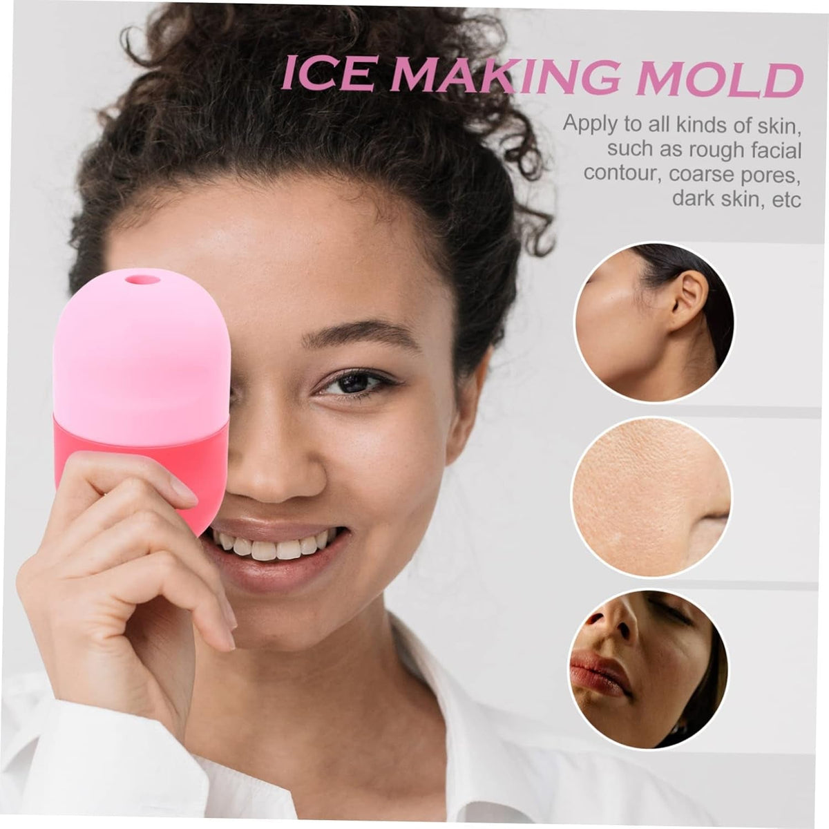 Silicone Ice Face Roller for Skincare Manual Massage Tool to Reduce Puffiness and Dark Circles Versatile Eye Roller for Men and Women for Sunburn Relief and Skin Care Routine - themonogram manor 
