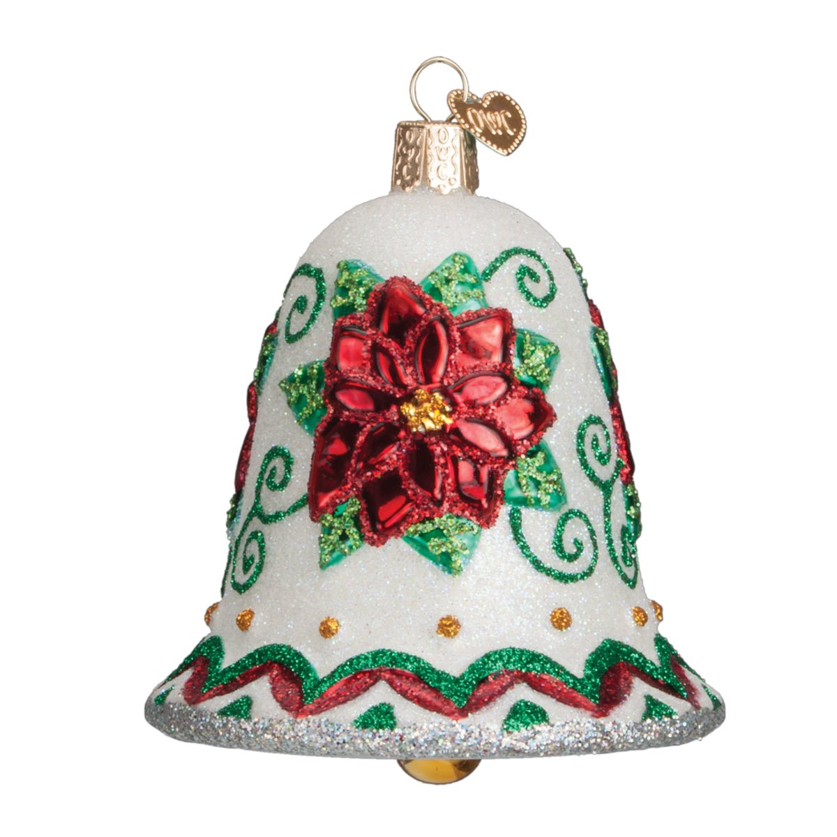 Poinsettia Bell Ornament - themonogram manor 