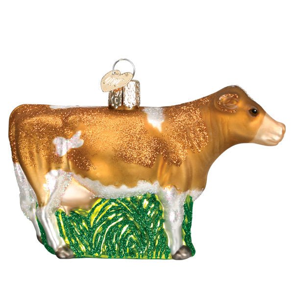 Brown Dairy Cow Ornament - themonogram manor 