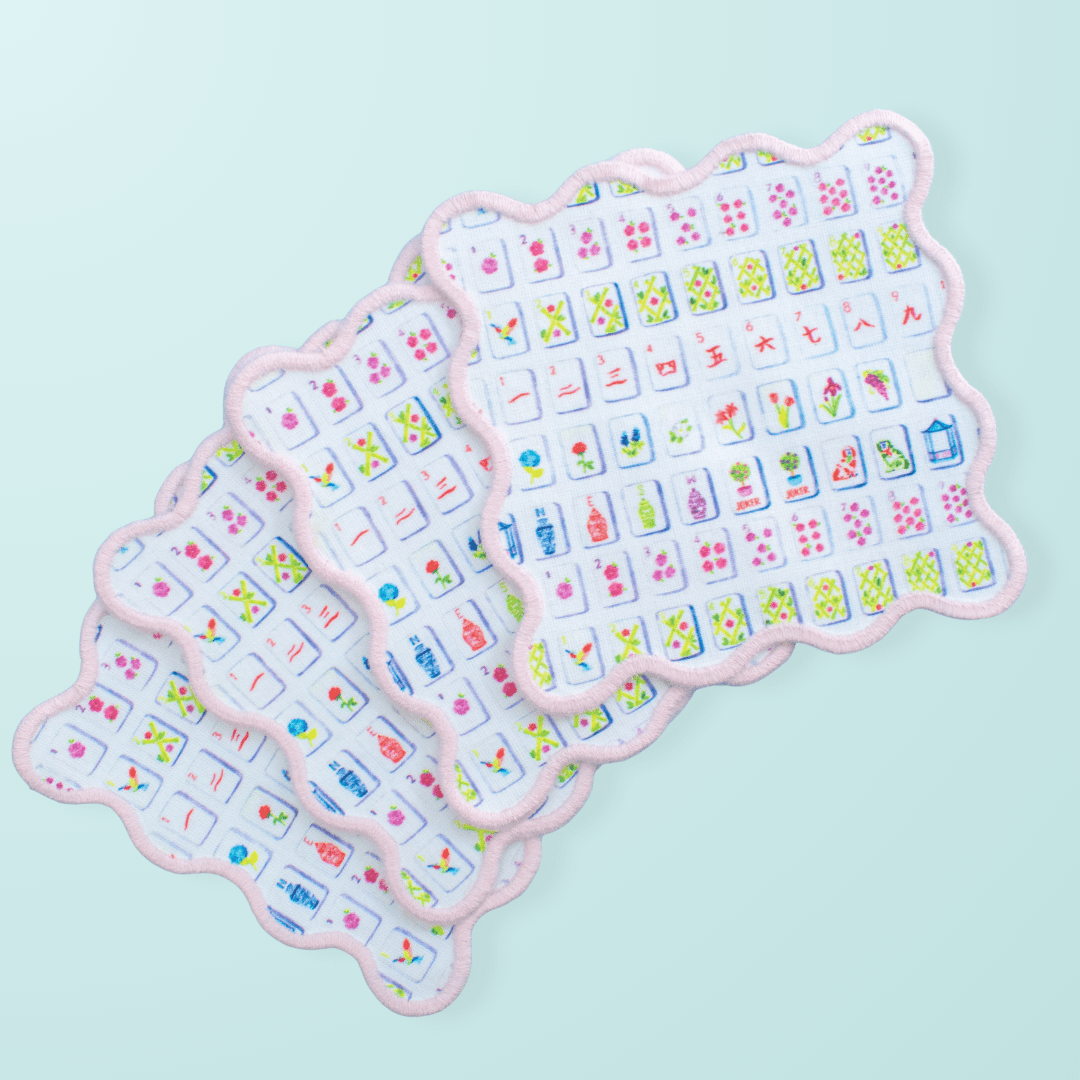 Mahjong Cocktail Napkins - themonogram manor 