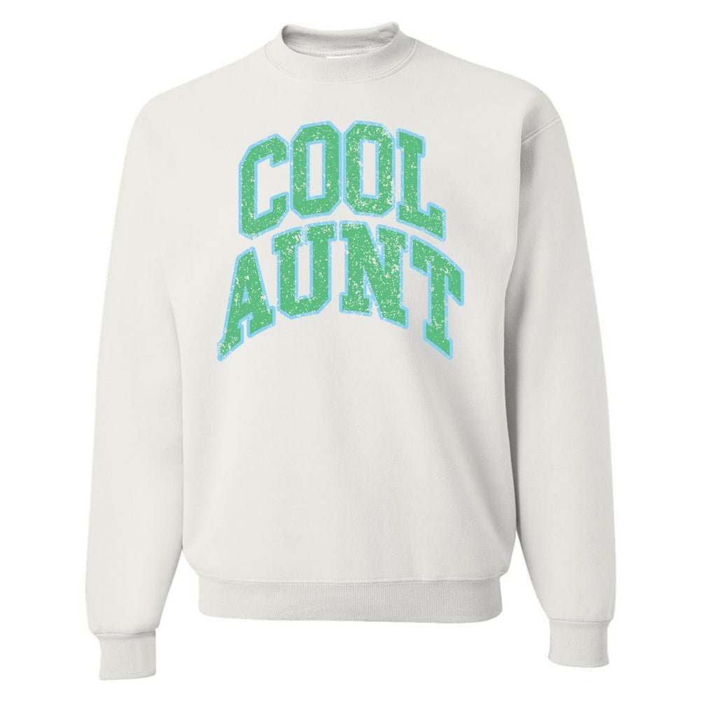 'Varsity Cool Aunt' Crewneck Sweatshirt - themonogram manor 