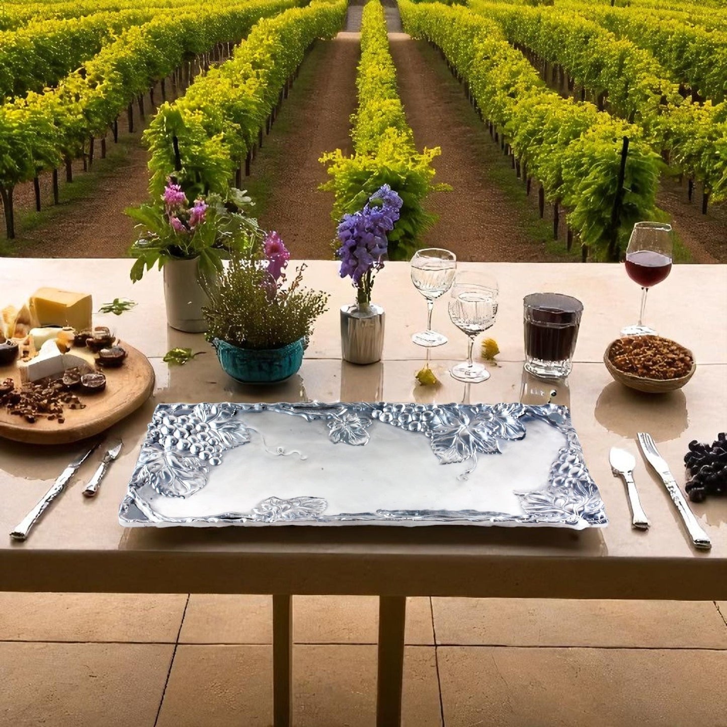 Grapevine Oblong Tray - themonogram manor 