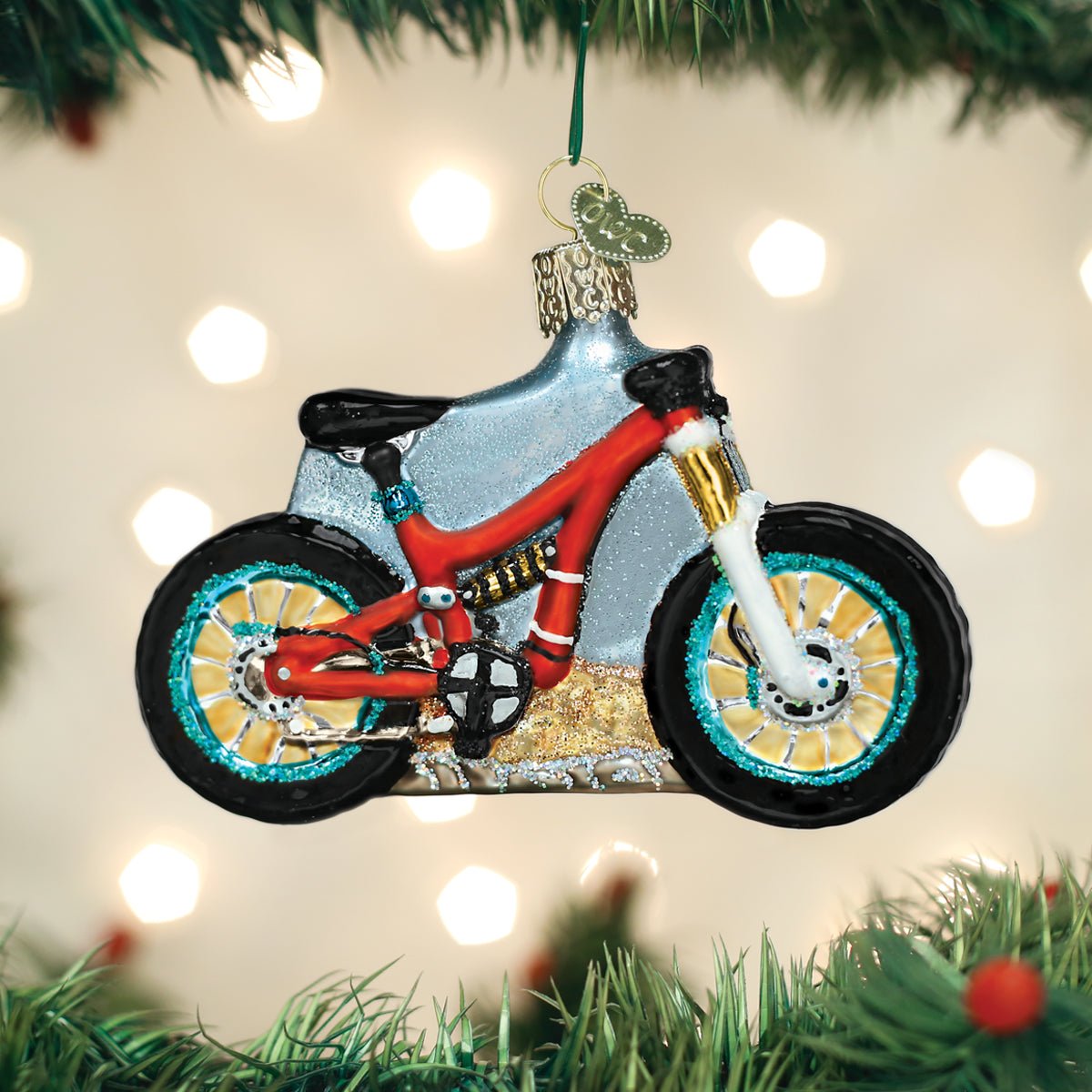 Mountain Bike Ornament - themonogram manor 