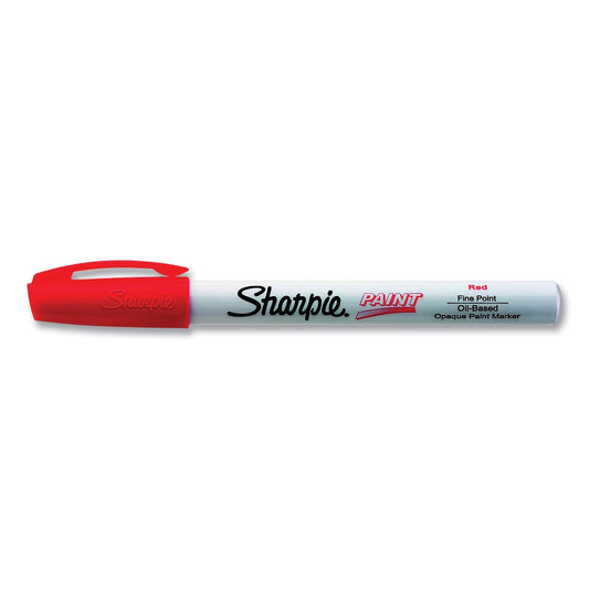 Sharpie Permanent Paint Marker, Fine Bullet Tip, Red - themonogram manor 