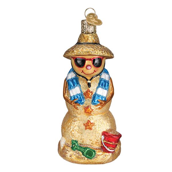 Sand Snowman Ornament - #themonogram manor #