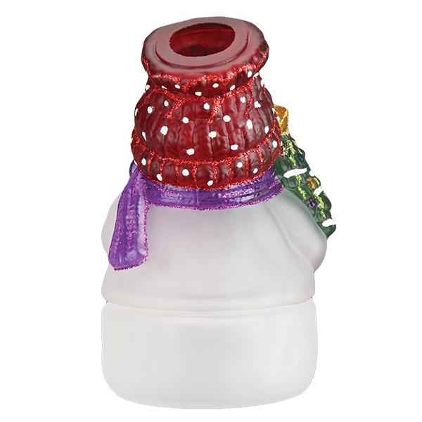 Snowman With Tree Candle Light - themonogram manor 