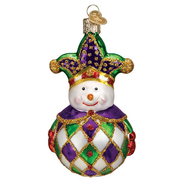 Harlequin Snowman - #themonogram manor #