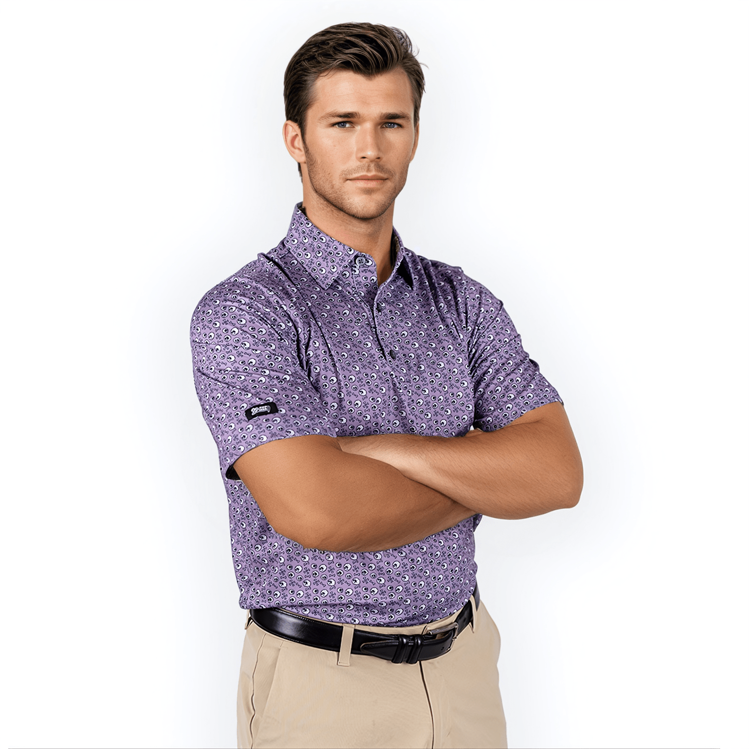 Skull and Bones Men's Polo - themonogram manor 