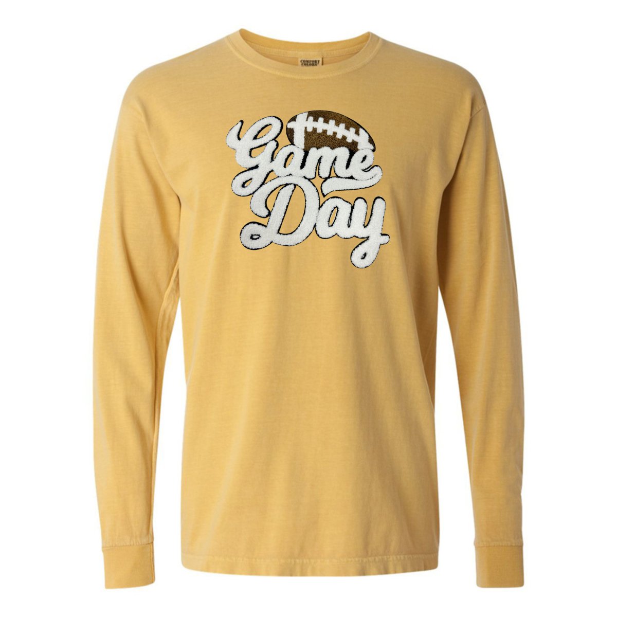 Football 'Game Day' Letter Patch Long Sleeve T-Shirt - themonogram manor 