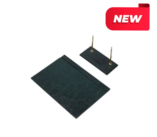 MOOG Leather Desk Set - Green - 2 PCS - themonogram manor 