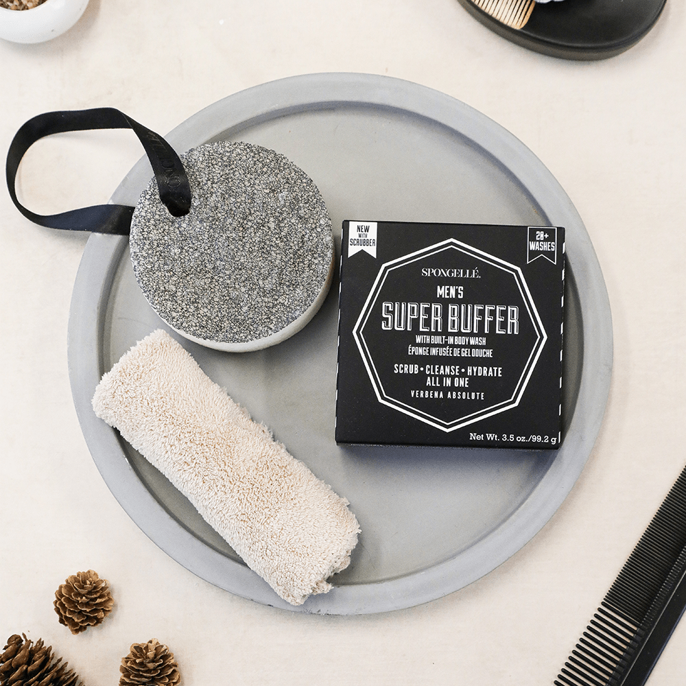 20+ Men's Super Buffer | Black Scrubber - themonogram manor 