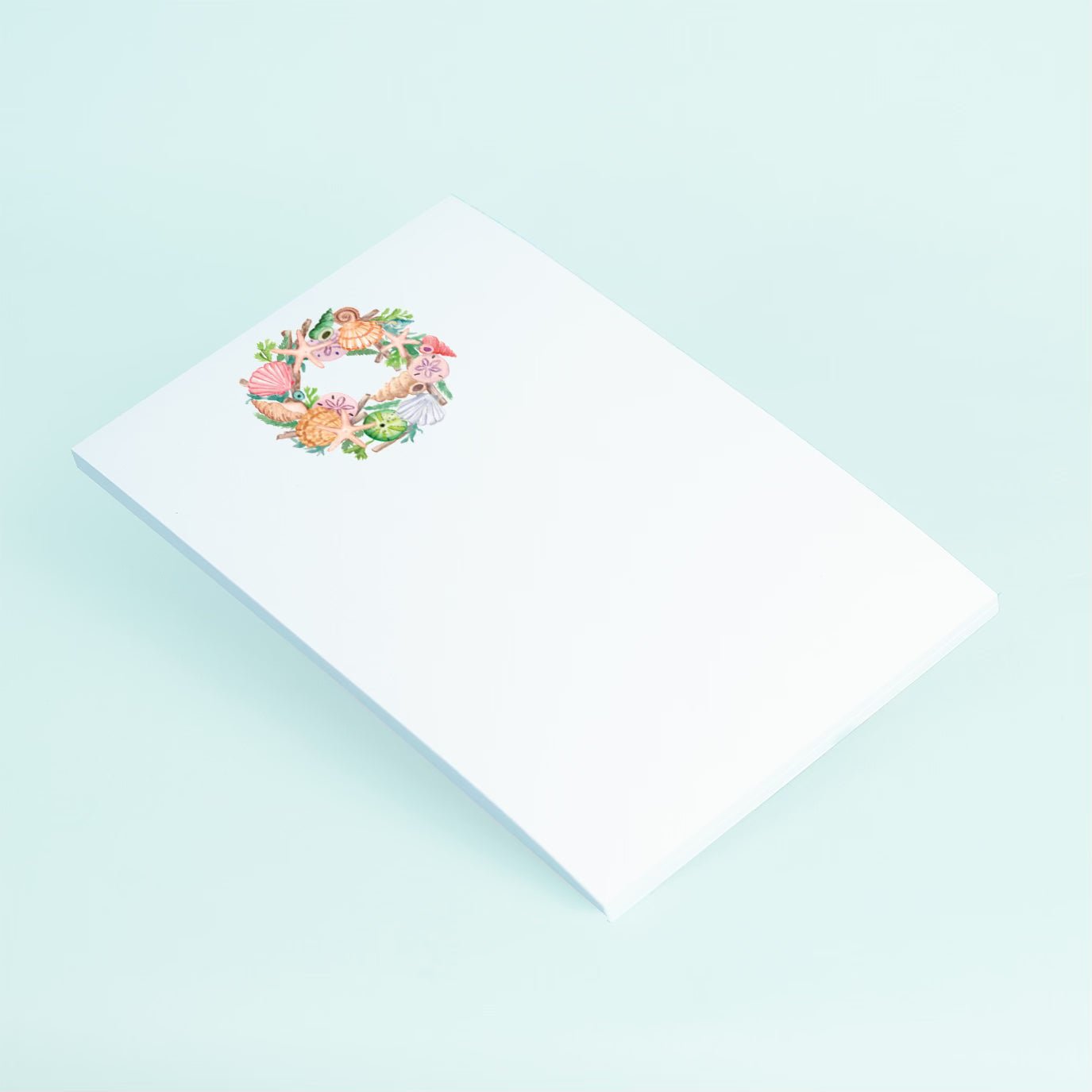 Seashell Wreath Notepad - themonogram manor 