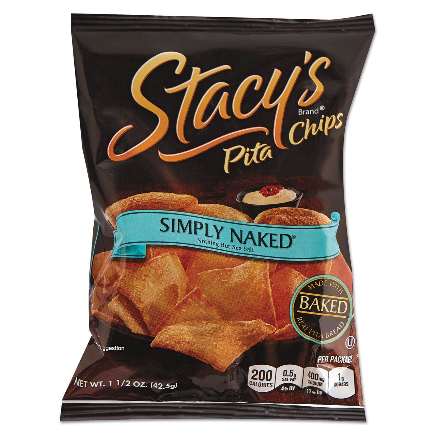 Stacy's Pita Chips, 1.5 oz Bag, Original, 24/Carton - themonogram manor 