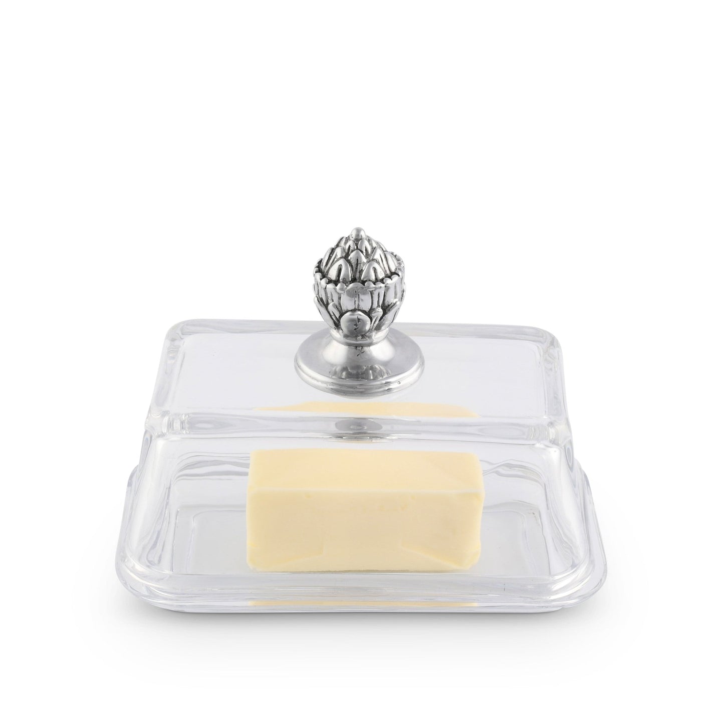 Glass Butter Dish - Concho - themonogram manor 