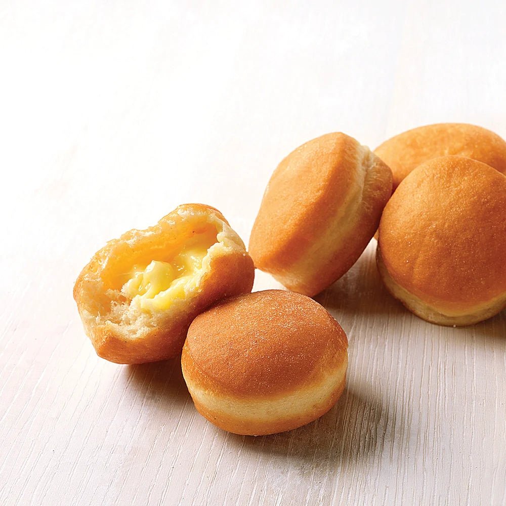 Handcrafted Mini Pastry Cream Filled Bomboloni (Italian Donut Pastries) - themonogram manor 