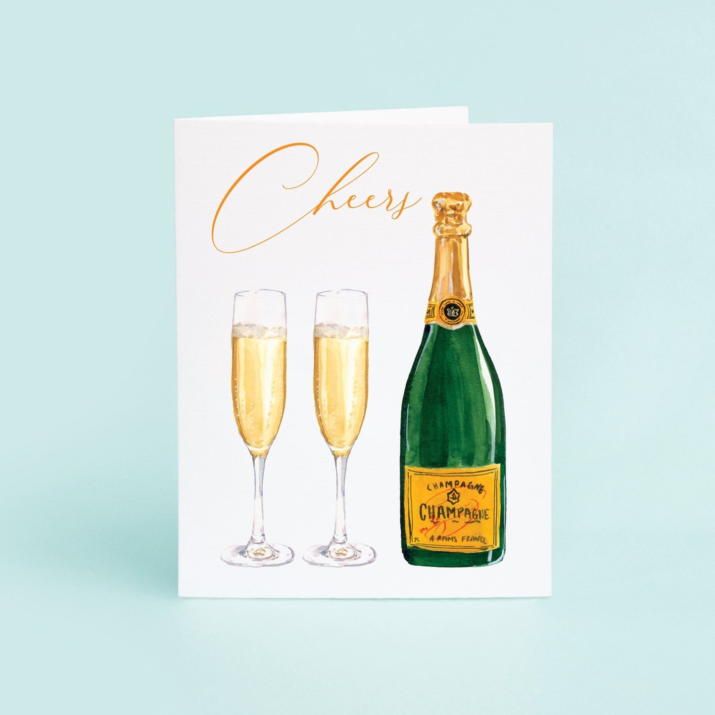 Champagne Bottle and glasses - themonogram manor 