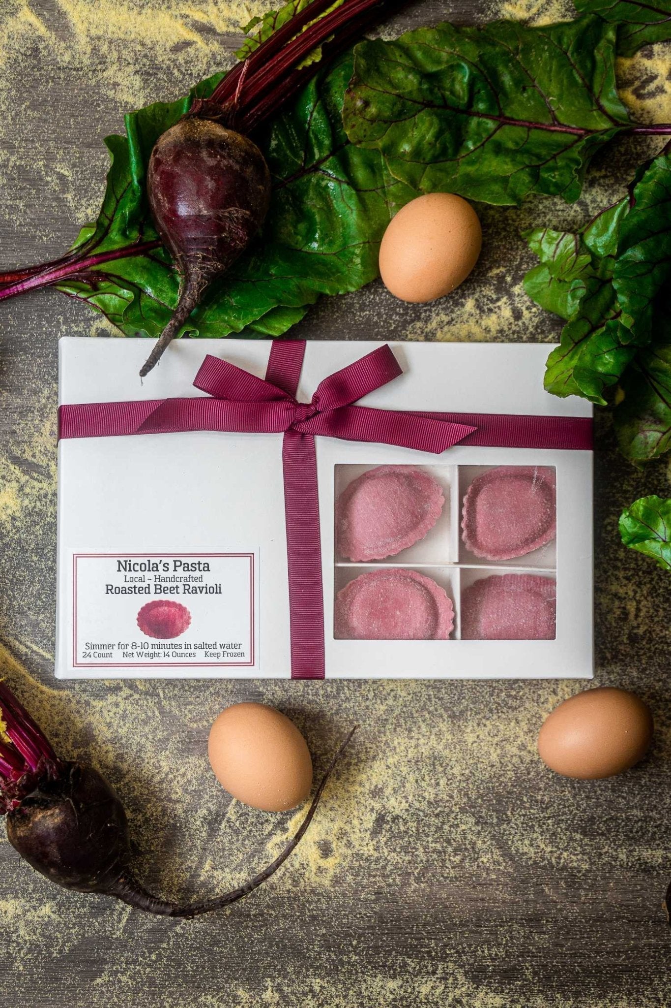 Roasted Beet Ravioli - themonogram manor 