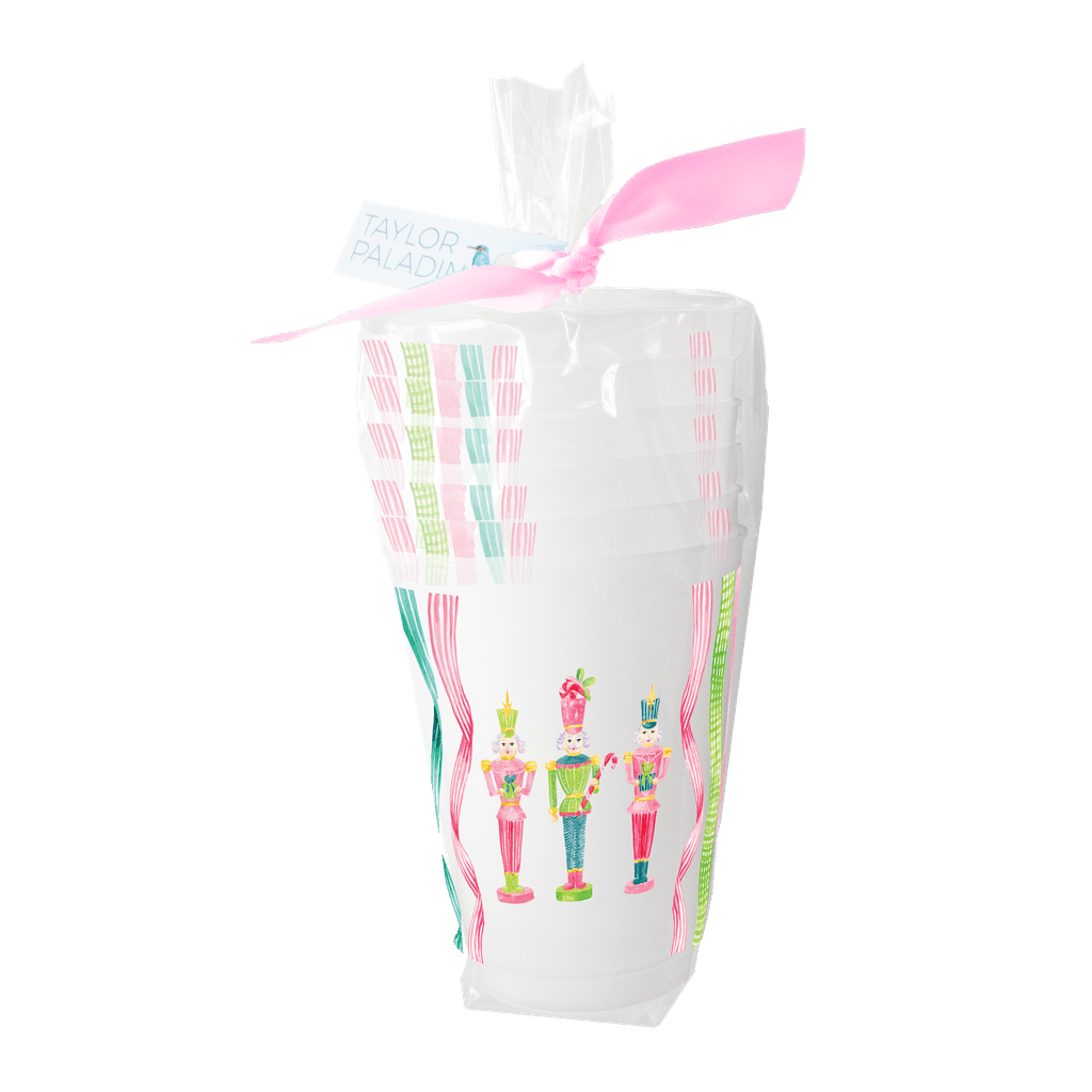 Vintage Nutcrackers Frosted Cup - themonogram manor 