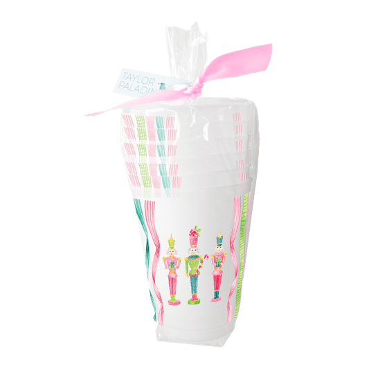 Vintage Nutcrackers Frosted Cup - themonogram manor 