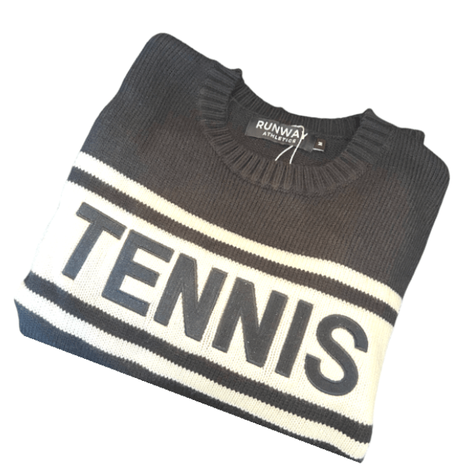 Classic TENNIS Sweater - Navy - themonogram manor 