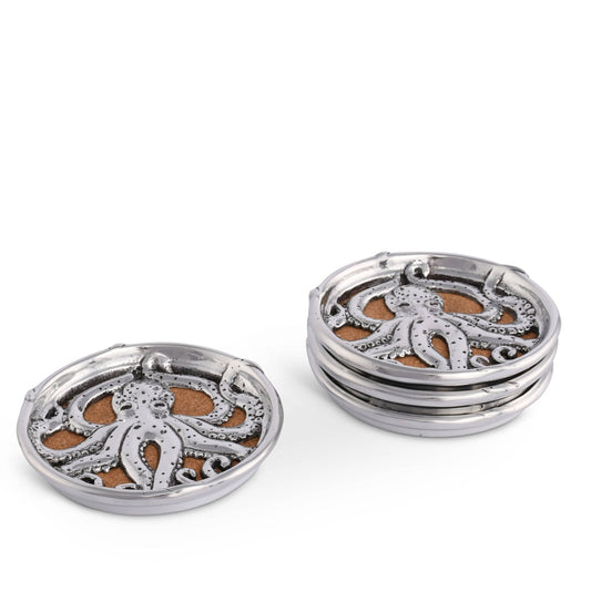 Octopus Drink Coaster Set of 4 - themonogram manor 