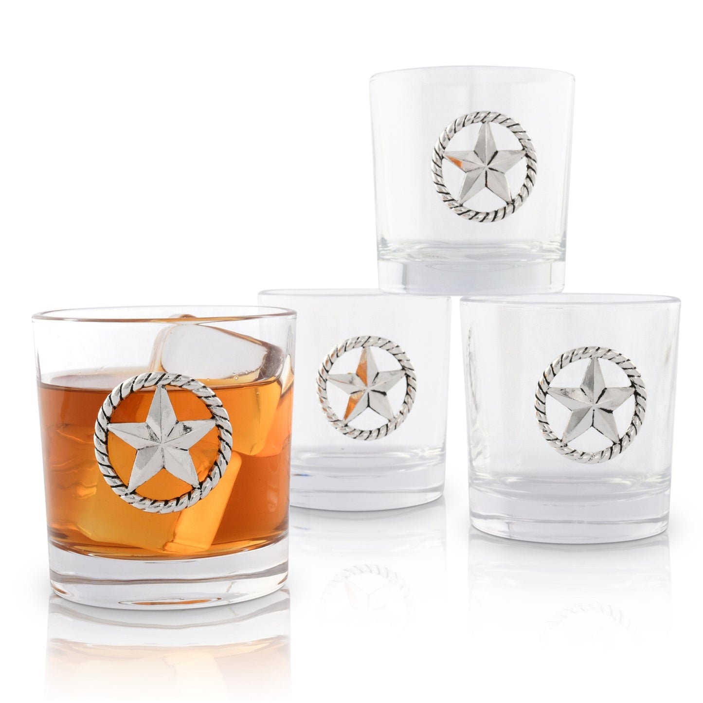 Western Star Bar Glasses Set of 4 - themonogram manor 