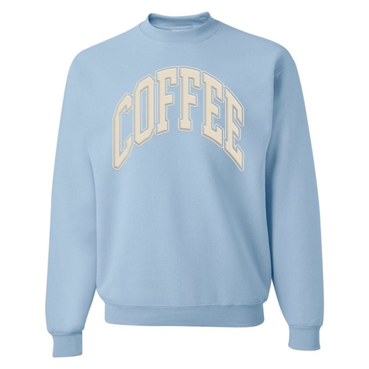 'Coffee' PUFF Crewneck Sweatshirt - themonogram manor 