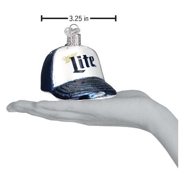 Miller Lite Baseball Cap Ornament - themonogram manor 