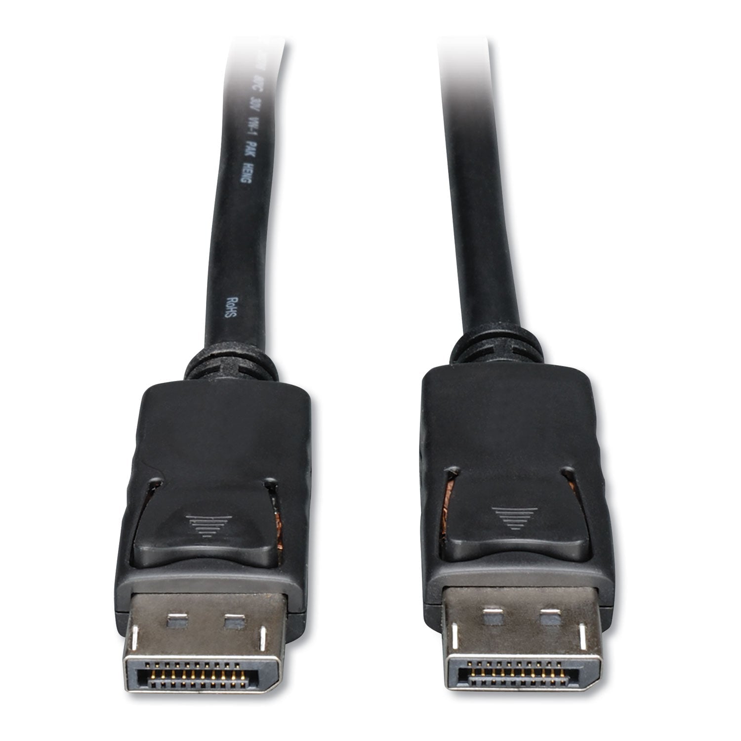 Tripp Lite DisplayPort Cable with Latches, 3 ft, Black - themonogram manor 