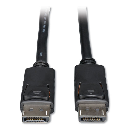 Tripp Lite DisplayPort Cable with Latches, 3 ft, Black - themonogram manor 