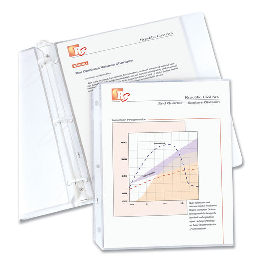C - Line Standard Weight Polypropylene Sheet Protectors, Clear, 2", 11 x 8.5, 50/Box - themonogram manor 