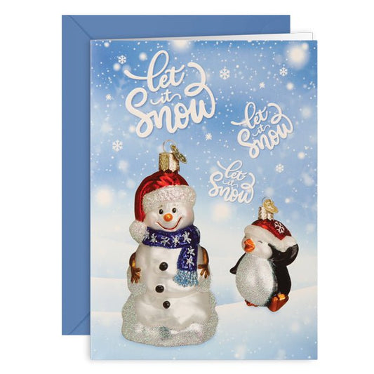 Snowman Christmas Card - themonogram manor 