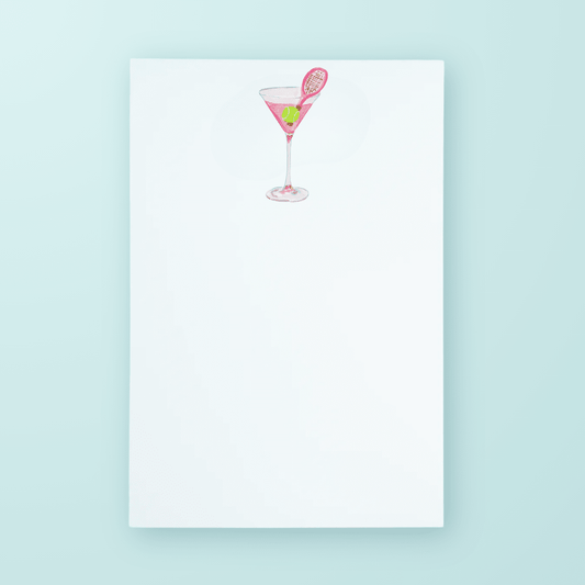 Tennis Martini Notepad - themonogram manor 