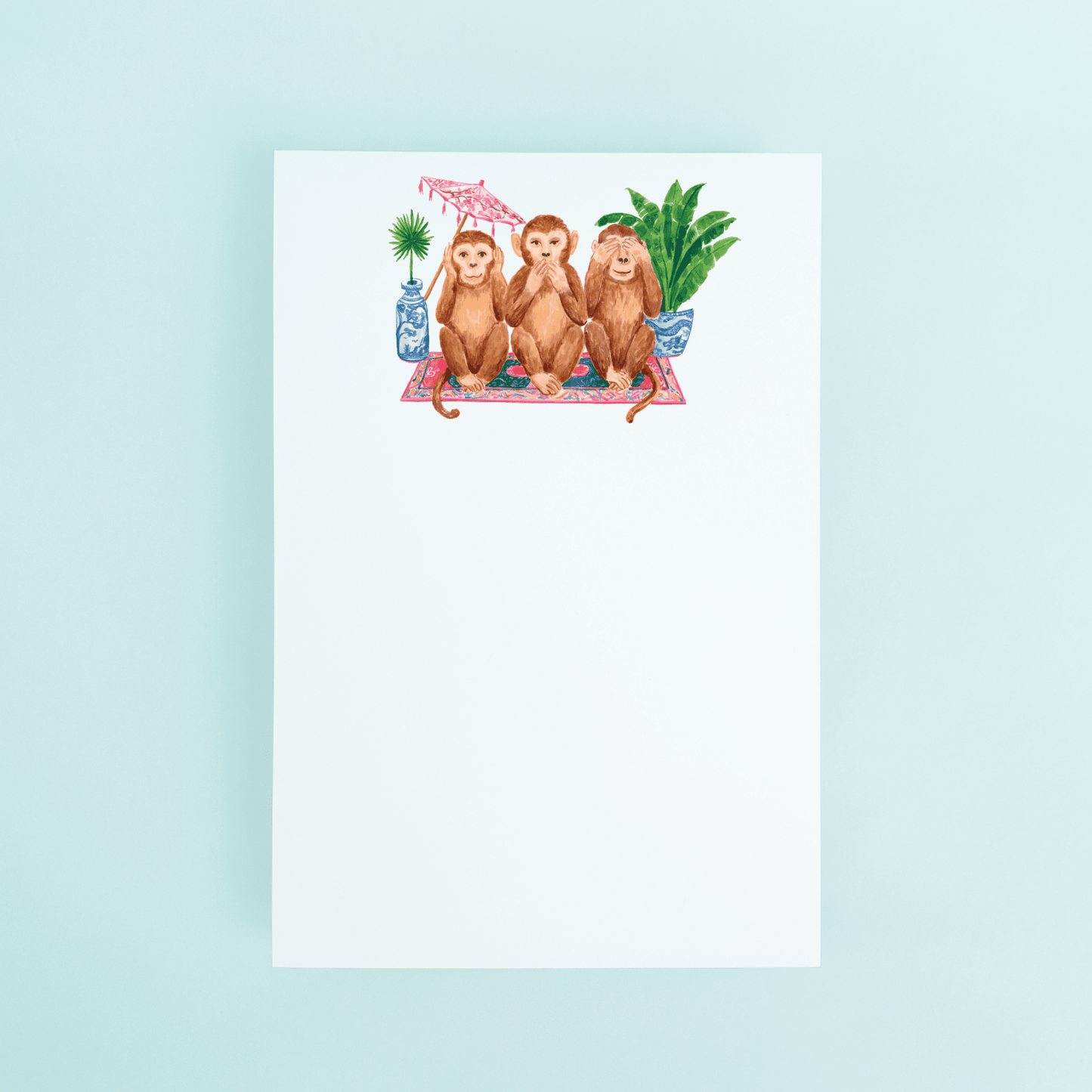 3 Wise Monkeys Notepad - themonogram manor 