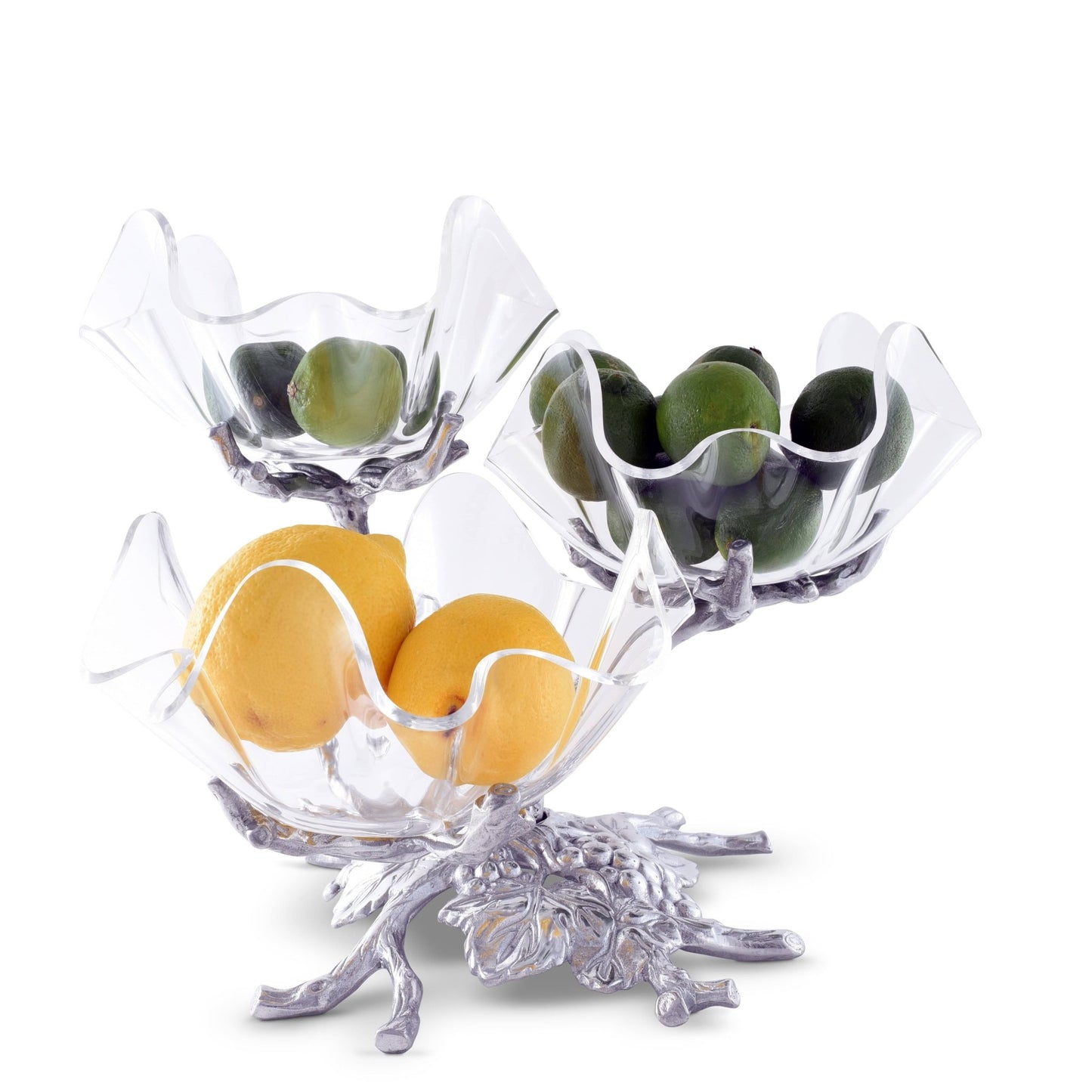 Grape Acrylic Bowls 3-Tiered Stand - themonogram manor 