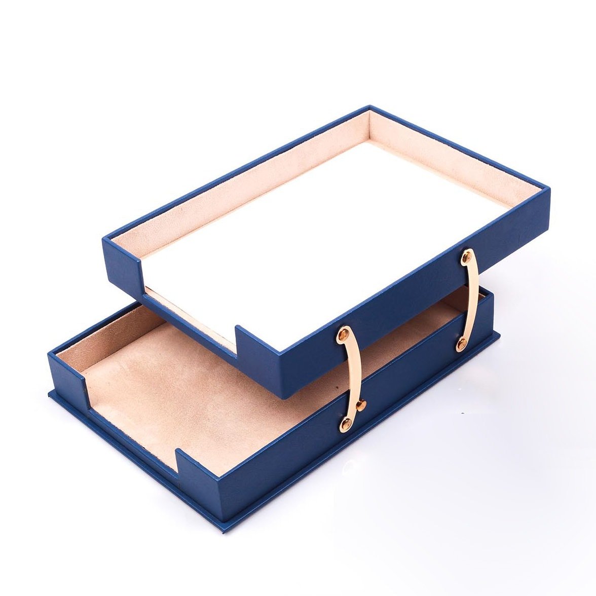 MOOG Double Leather Document Tray - themonogram manor 