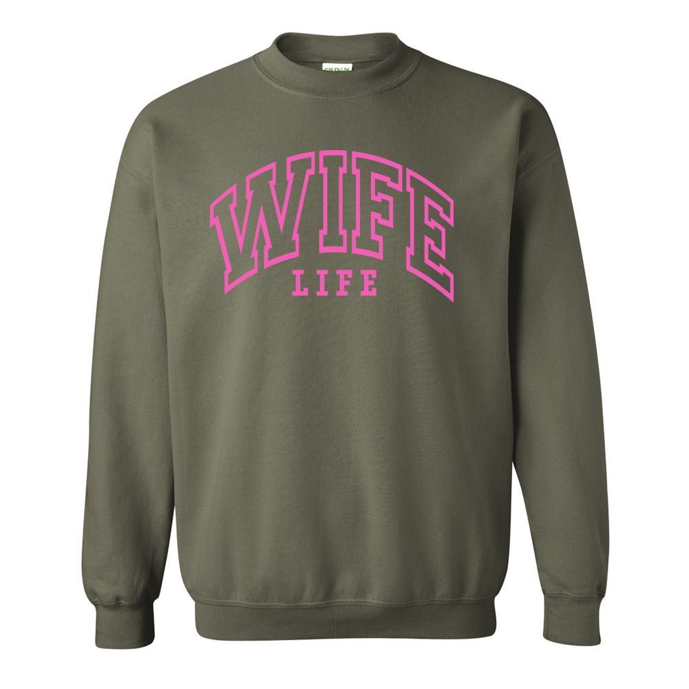 'Wife Life' Crewneck Sweatshirt - themonogram manor 
